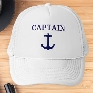 Nautical Blue Anchor kapten Hat Keps