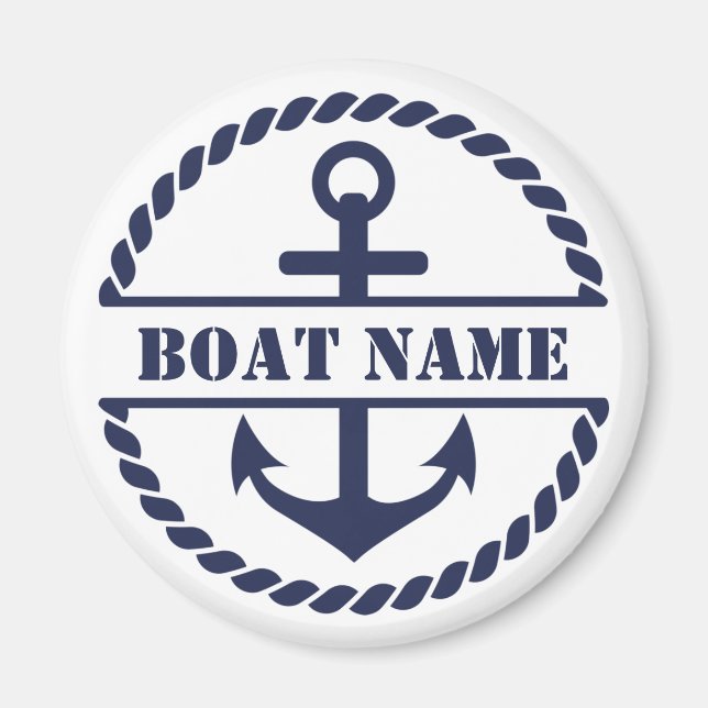 Nautical Blue Anchor Magnet (Framsidan)