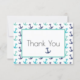 Nautical Blue Anchor Tack Kort