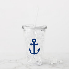Nautical Blue Anchor Take Away Mugg