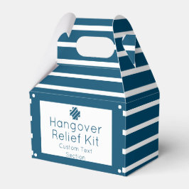 Nautical Blue and White Hangover Relief Kit Presentaskar