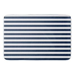 Nautical Blue and White Rand Bath Mat Matta