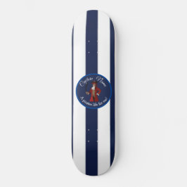 Nautical Blue Boy Pirat Mini Skateboard Bräda 18,5 Cm
