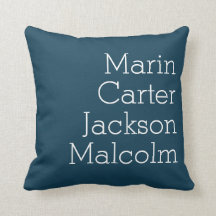 Nautical Blue Four Kids Namn Personlig Family