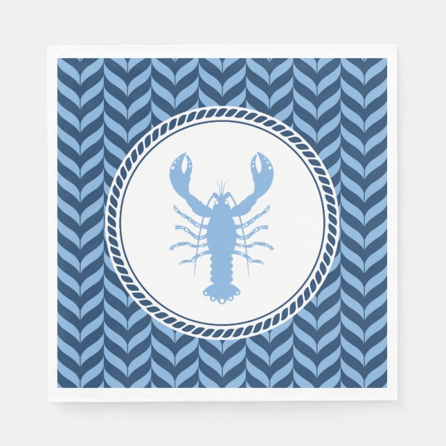 Nautical Blue Hummer kust  Pappersservett (Framsidan)