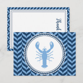 Nautical Blue Hummer kust Tack Kort