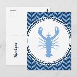Nautical Blue Hummer kust Vykort