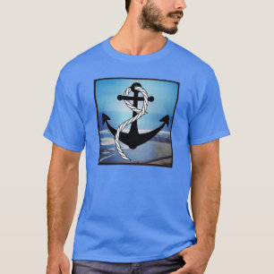 Nautical Blue Seashore Manar Blue T-Shirt