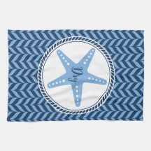 Nautical Blue Starfish kust