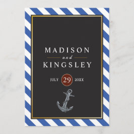 Nautical Boat Anchor Fabulous Sailing Bröllop Program