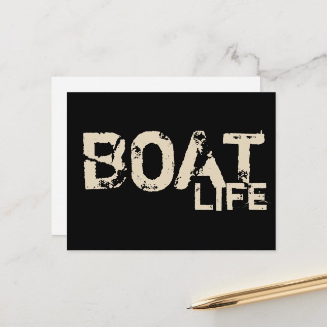 Nautical BOAT LIFE | vykort (Fram/Back In Situ)