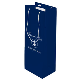 Nautical Boat Namn Anchor Rope Navy Blue