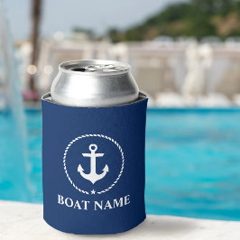 Nautical Boat Namn Anchor Rope Navy Blue