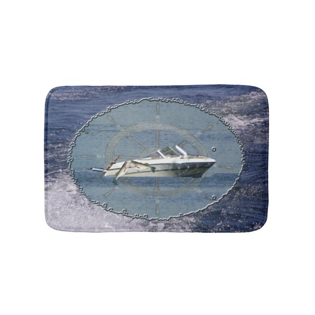 Nautical Boat Vinkara Badrumsmatta (Framsidan)