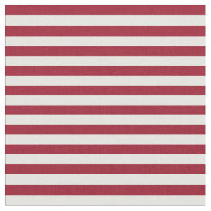 Nautical Bold Red and White Rand Blanda och matc Tyg