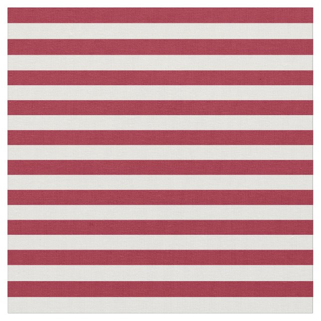 Nautical Bold Red and White Rand | Blanda och matc Tyg (Närbild)