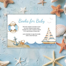 Nautical Boy Baby Shower Bokar för Baby