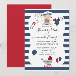 Nautical Boy Baby Shower by Mail Inbjudningar