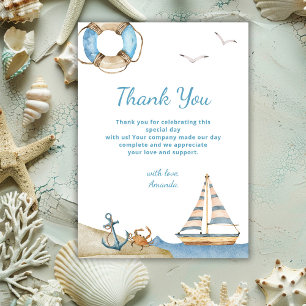 Nautical Boy Baby Shower Tack Kort