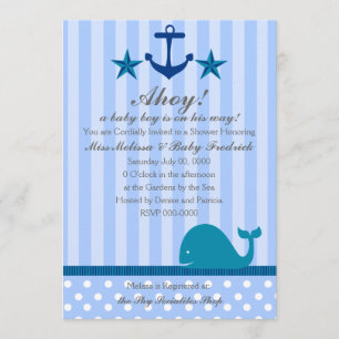 Nautical Boy Inbjudningar