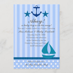 Nautical Boy Inbjudningar