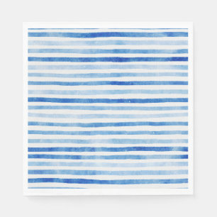 Nautical Boy Sailor Nalle Rand Baby Shower Pappersservett