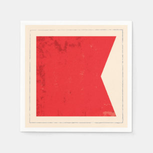 Nautical Brev ’B’ Signal Flagga Pappersservett