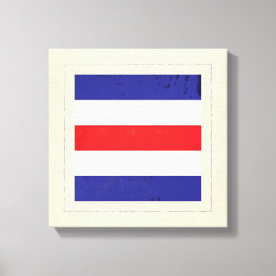 Nautical Brev ’C’ Signal Flagga Canvastryck