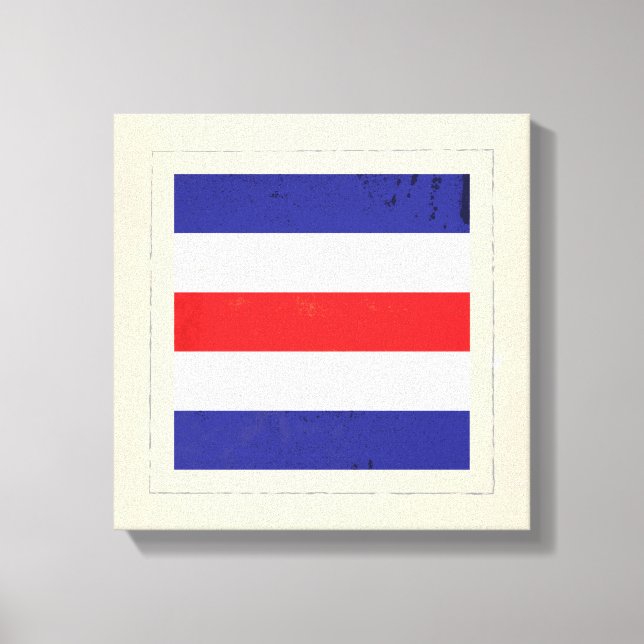 Nautical Brev ’C’ Signal Flagga Canvastryck (Framsida)