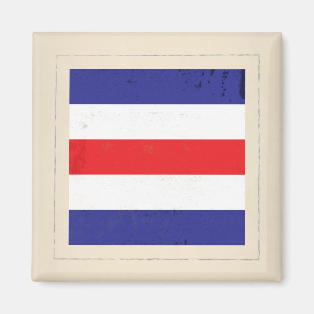 Nautical Brev ’C’ Signal Flagga Magnet (Framsidan)