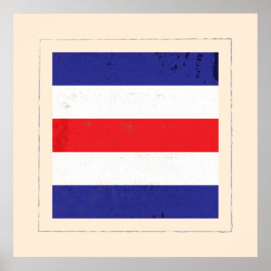 Nautical Brev ’C’ Signal Flagga Poster