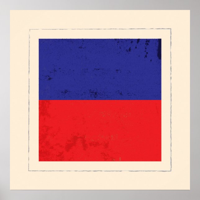 Nautical Brev ’E’ Signal Flagga Poster (Framsidan)