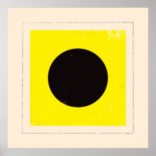 Nautical Brev ’I’ Signal Flagga Poster