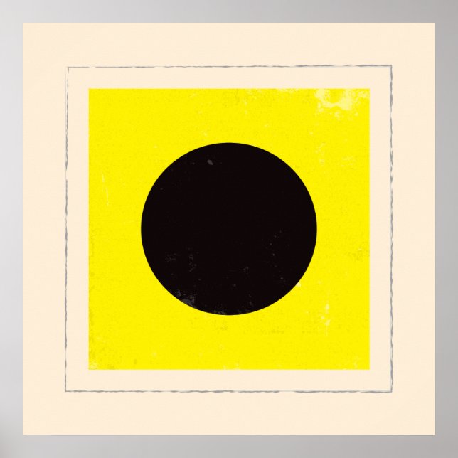 Nautical Brev ’I’ Signal Flagga Poster (Framsidan)