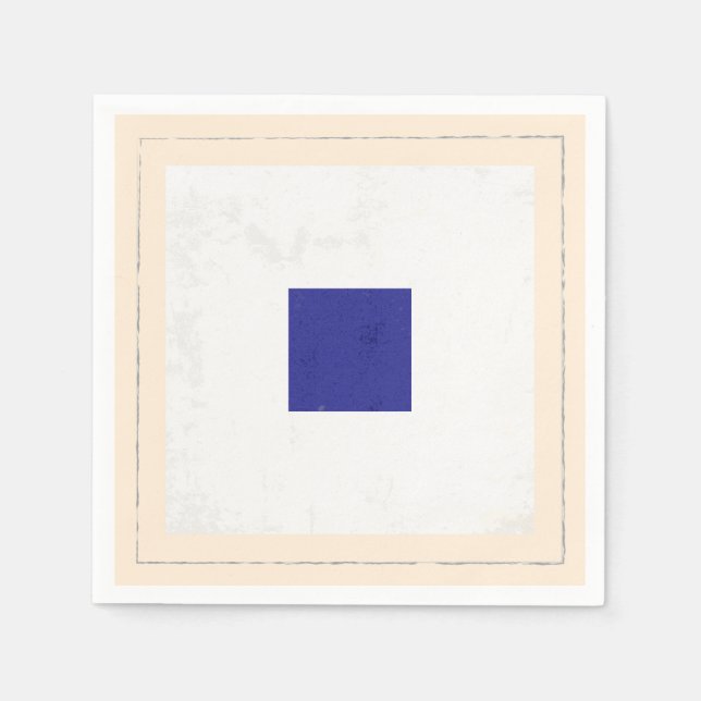 Nautical Brev ’S’ Signal Flagga Pappersservett (Framsidan)