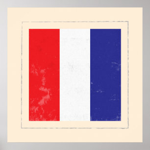 Nautical Brev ’T’ Signal Flagga Poster