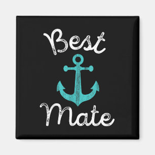 Nautical Bröllop Bride Grooms Man& Marskalkar Magnet