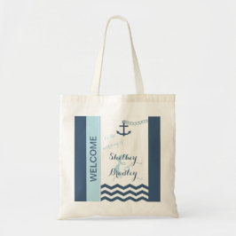 Nautical Bröllop Välkommen Bags Tygkasse