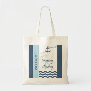 Nautical Bröllop Välkommen Bags Tygkasse