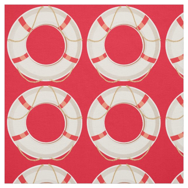 Nautical Buoy Fabric Tyg (Provkarta)