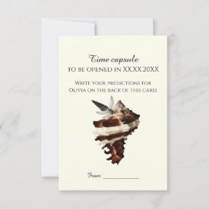 Nautical Butterfly Time Capsule Baby Shower Game & Tack Kort