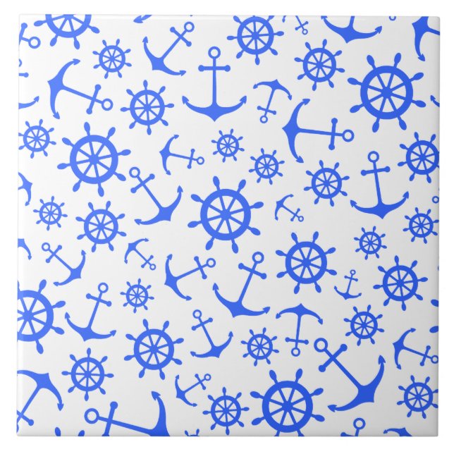 Nautical Ceramic Tile Kakelplatta (Framsidan)