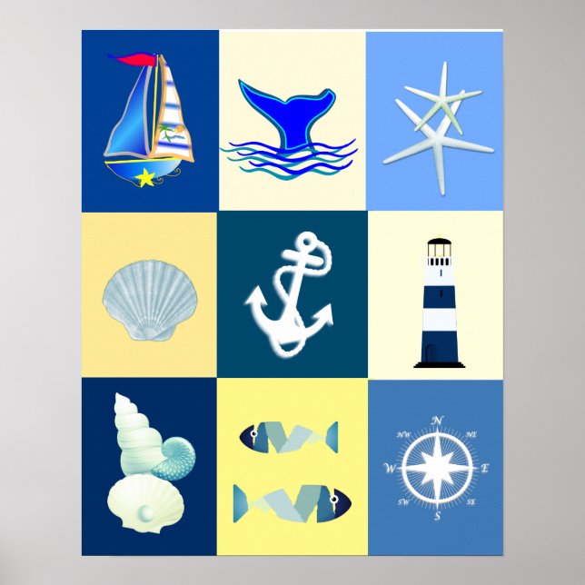 Nautical Charm Poster (Framsidan)