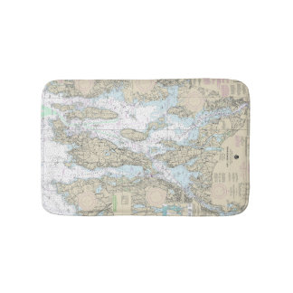 Nautical Chart 13221 i Narragansett Bay Badrumsmatta