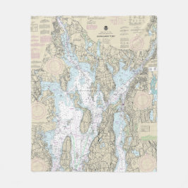 Nautical Chart 13221 i Narragansett Bay Fleecefilt