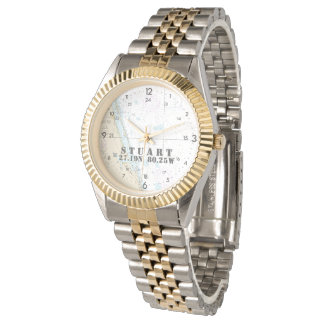 Nautical Chart Stuart Florida Longitud Latitude Armbandsur