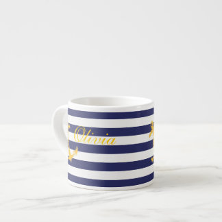 Nautical Chic Kaffe Mugg Espressomugg