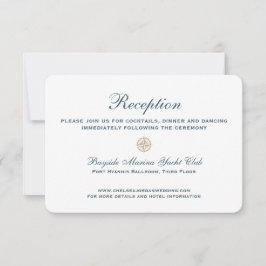 Nautical Classic Compass Ro | Bröllopmottagning Inbjudningar