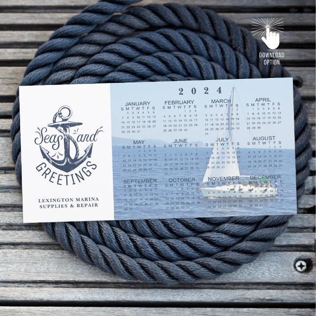 Nautical Company 2023 Calendar SEAS AND HÄLSNING Julkort (Skapare uppladdad)