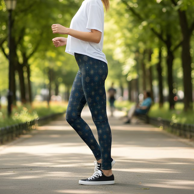 Nautical Compass Rose Leggings (Skapare uppladdad)
